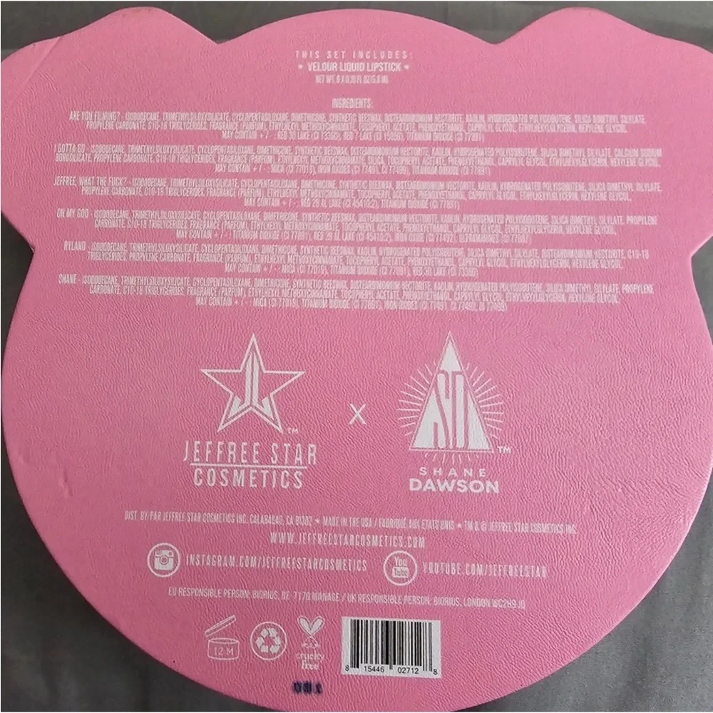 Jeffree Star x Shane Velour Liquid Lipstick | Pink Pig Vault Set of 6 NEW